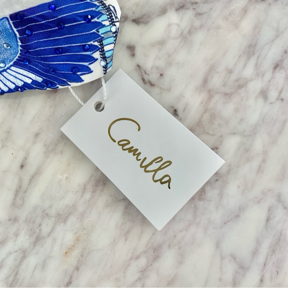 [🌟 PRICE FIRM] CAMILLA Dancing With Daylight Ring Headband Boho Blue Greek - Picture 9 of 11